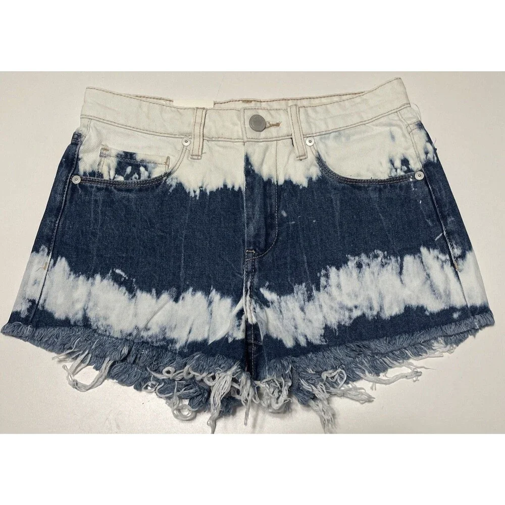 Blank NYC 25 Shorts The Barrow Vintage High-rise Cut off Denim Manic Monday NWT